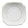 ĆMIELÓW ROCOCO 3604 ZŁOTA LINIA SALATERKA KWADRATOWA 17 CM