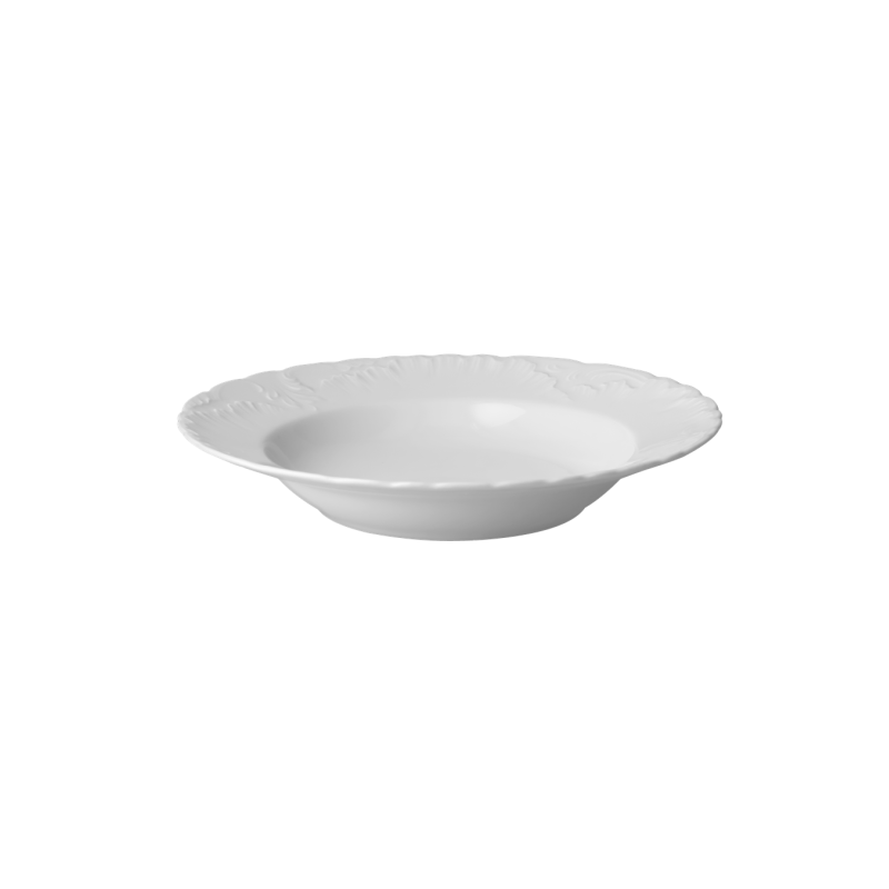 ĆMIELÓW ROCOCO 0001 NIEDEKOROWANE TALERZ GŁĘBOKI 22,5 CM