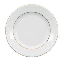 ĆMIELÓW ROCOCO 3604 ZŁOTA LINIA TALERZ PŁYTKI 17 CM