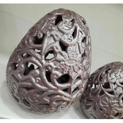 ZESTAW 3 PISANEK AŻUROWE CERAMICZNE 3 WIELKOŚCI WIELKANOC PREZENT