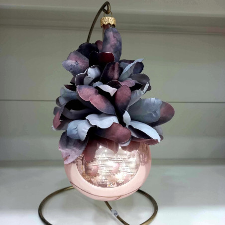 DEKORACYJNA Bombka Kwiat OZDOBA 20cm Polskie Ręcznie robione