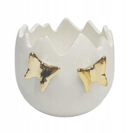 Figurka wielkanocna ceramika jajko 9 cm