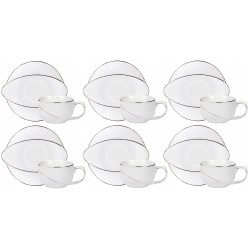 Filiżanka Veroni Elegance porcelana 190 ml 6 szt