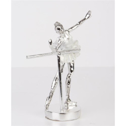 Figurka Srebrna Bond Baletnica 205x14cm