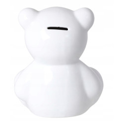SKARBONKA CERAMICZNA MIŚ BIAŁY 19 cm