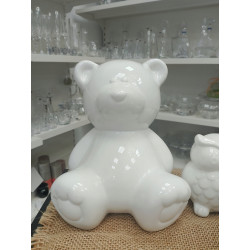 SKARBONKA CERAMICZNA MIŚ BIAŁY 19 cm