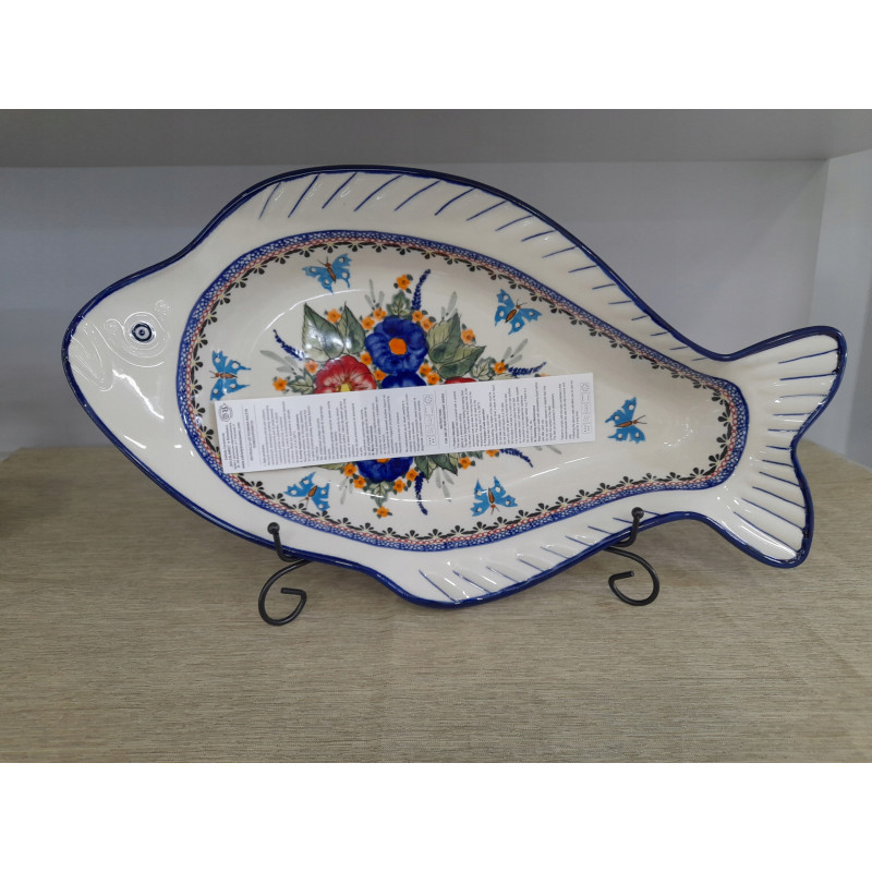 BOLESŁAWIEC RYBA NACZYNIE DO ZAPIEKANIA 1820 DEK 149 GAT 1