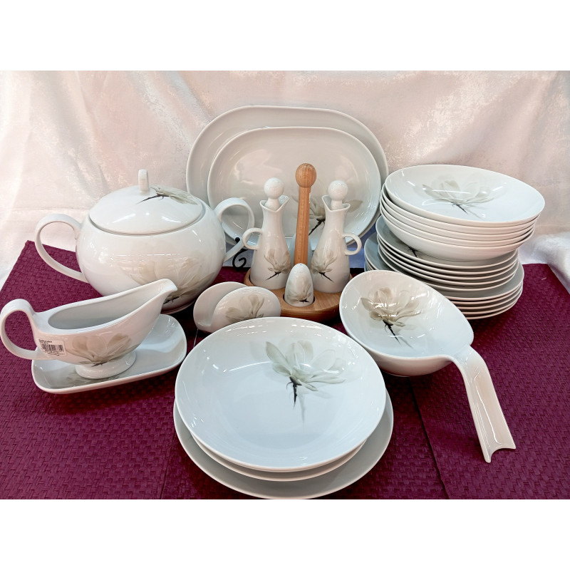 Zestaw obiadowy z wazą LUBIANA MAGNOLIA