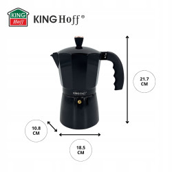 Kawiarka Zaparzacz KINGHoff KH1884 9 filiżanek Do indukcji Espresso 450 ml
