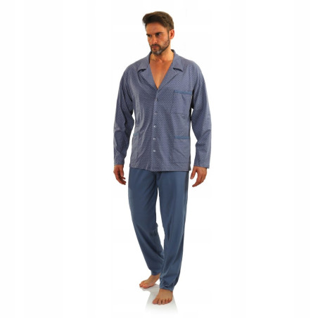 SESTO SENSO piżama męska rozpinana bawełna M