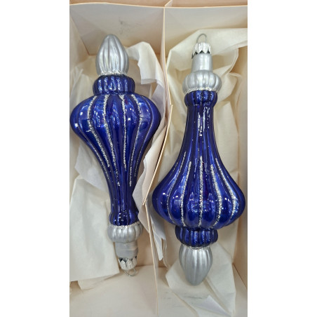 ZESTAW 2 szt BOMBKI BOMBKA SZKLANA WISIOR POLSKIE RĘCZNIE ROBIONE