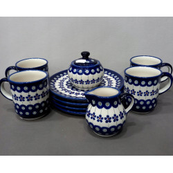 ZESTAW DLA 4 OSÓB BOLESŁAWIEC DESEROWY ŚNIADANIOWY 10 EL