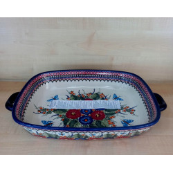 BOLESŁAWIEC 45L PÓŁMISEK 1346 NACZYNIE DO ZAPIEKANIA Z USZAMI DEK 149 GAT1