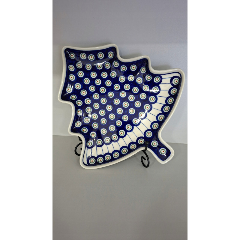 BOLESŁAWIEC TALERZ PÓŁMISEK CHOINKA 1759 DEK 8