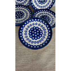 BOLESŁAWIEC ZESTAW 6 TALERZY DESEROWYCH DO CIASTA 16 CM DEK 166