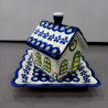 BOLESŁAWIEC LAMPION DOMEK 18471887 GAT1 CERAMICZNY DOMEK Z PODSTAWKĄ