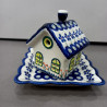 BOLESŁAWIEC LAMPION DOMEK 18471887 GAT1 CERAMICZNY DOMEK Z PODSTAWKĄ