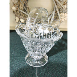 BOHEMIA KRYSZTAŁOWY KOSZYK BOMBONIERKA