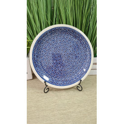 BOLESŁAWIEC TALERZ OBIADOWY PŁYTKI PÓŁMISEK OKRĄGŁY 27 CM 1014 DEK 120