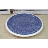 BOLESŁAWIEC TALERZ OBIADOWY PŁYTKI PÓŁMISEK OKRĄGŁY 27 CM 1014 DEK 120
