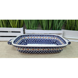 BOLESŁAWIEC PÓŁMISEK Z USZAMI NACZYNIE DO ZAPIEKANIA 35 L 1345 DEK 41