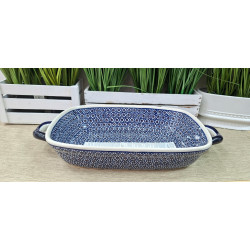 BOLESŁAWIEC PÓŁMISEK Z USZAMI NACZYNIE DO ZAPIEKANIA 35 L 1345 DEK 120