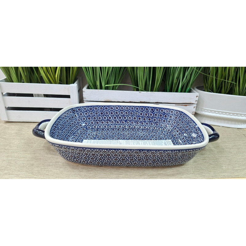 BOLESŁAWIEC PÓŁMISEK Z USZAMI NACZYNIE DO ZAPIEKANIA 35 L 1345 DEK 120