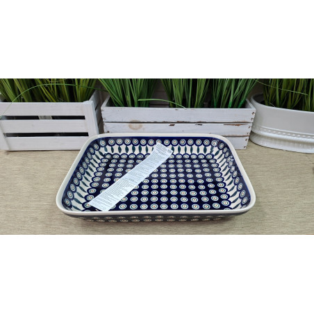 BOLESŁAWIEC PÓŁMISEK PROSTOKĄTNY NACZYNIE DO ZAPIEKANIA 22 L 372 DEK 56