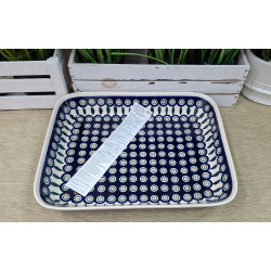 BOLESŁAWIEC PÓŁMISEK PROSTOKĄTNY NACZYNIE DO ZAPIEKANIA 22 L 372 DEK 56