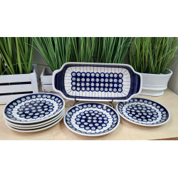 BOLESŁAWIEC ZESTAW DESEROWY DO CIASTA 6 OSÓB DEK 8