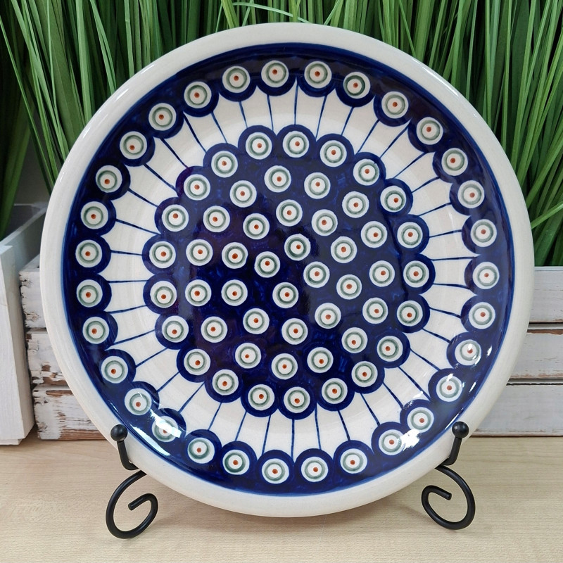 BOLESŁAWIEC TALERZ OBIADOWY PŁYTKI 24 CM 1001 DEK 8