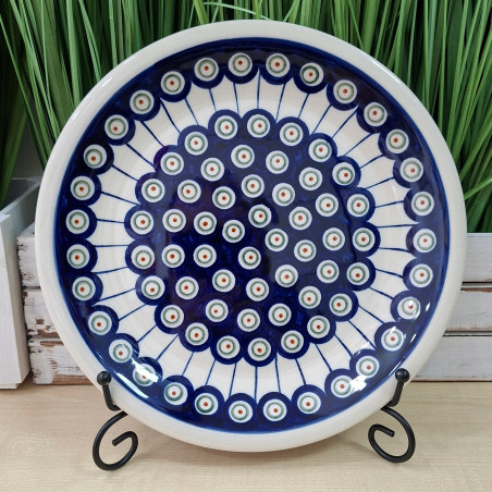 BOLESŁAWIEC TALERZ OBIADOWY PŁYTKI 24 CM 1001 DEK 8