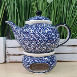 BOLESŁAWIEC CZAJNIK DZBANEK IMBRYK Z PODGRZEWACZEM 125 1353 DEK 120