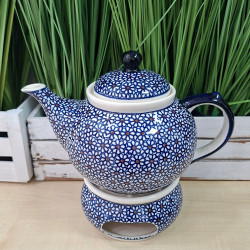 BOLESŁAWIEC CZAJNIK DZBANEK IMBRYK Z PODGRZEWACZEM 125 1353 DEK 120