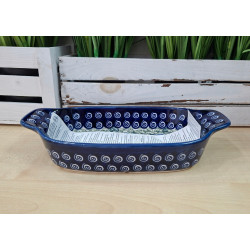 BOLESŁAWIEC PÓŁMISEK PROSTOKĄTNY MAŁY 1281 DEK 1073