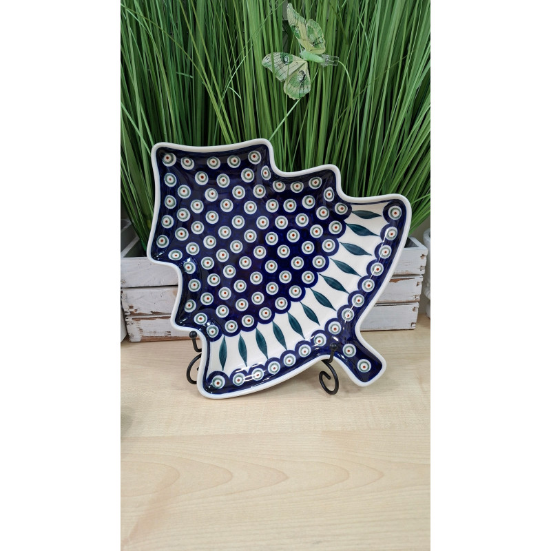 BOLESŁAWIEC TALERZ PÓŁMISEK CHOINKA 1759 DEK 56