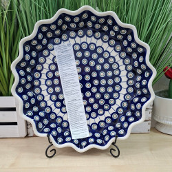 BOLESŁAWIEC TALERZ Z FALBANKĄ ZAPIEK DO TARTY 1332 DEK 8