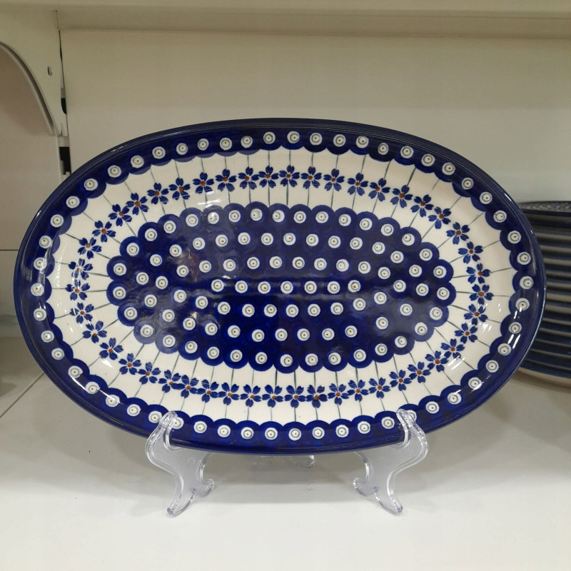 BOLESŁAWIEC PÓŁMISEK GŁĘBOKI 1264 DEK 166A CERAMIKA