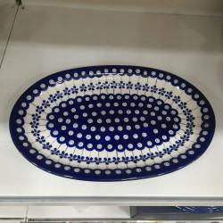 BOLESŁAWIEC PÓŁMISEK GŁĘBOKI 1264 DEK 166A CERAMIKA