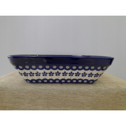 BOLESŁAWIEC PROSTOKĄTNE NACZYNIE DO ZAPIEKANIA PÓŁMISEK 2L 1350 DEK 166