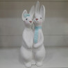DUŻA PARA ZAJĄCZKÓW FIGURKA wielkanocna WIOSENNA 50 cm CERAMICZNA