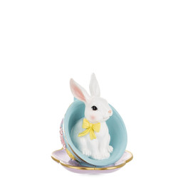 Figurka wielkanocna tworzywo sztuczne zając 13 cm