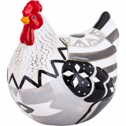 Figurka wielkanocna ceramika kura 22 cm