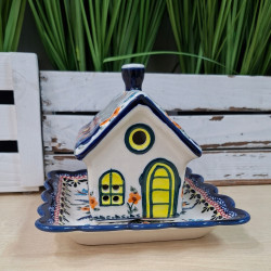 BOLESŁAWIEC LAMPION DOMEK OZDOBA 18471887 DEK 149