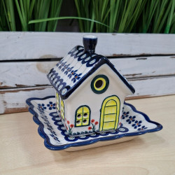 BOLESŁAWIEC LAMPION DOMEK OZDOBA 18471887 DEK 166