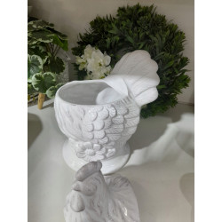 KURA FIGURKA OTWIERANA NA SŁODKOŚCI wielkanocna ceramika kura 25 cm
