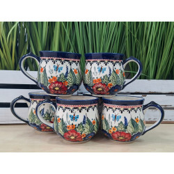 BOLESŁAWIEC ZESTAW 6 KUBKÓW 230 ML DLA 6 OSÓB 1472 DEK 149