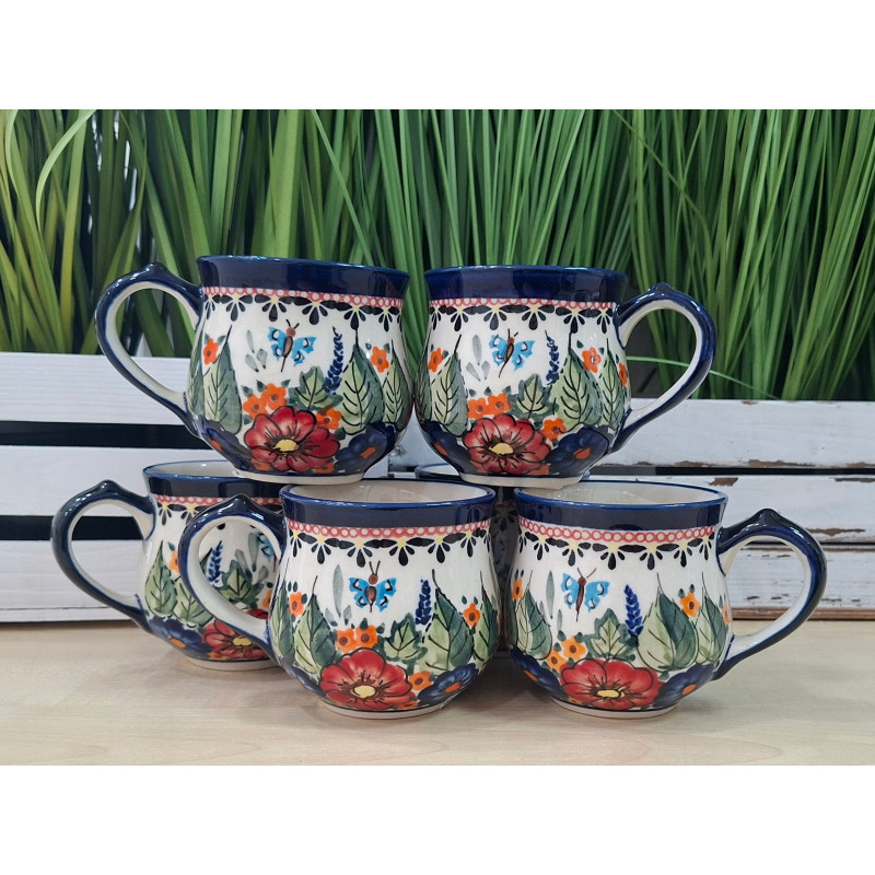 BOLESŁAWIEC ZESTAW 6 KUBKÓW 230 ML DLA 6 OSÓB 1472 DEK 149