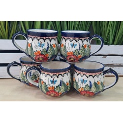 BOLESŁAWIEC ZESTAW 6 KUBKÓW 230 ML DLA 6 OSÓB 1472 DEK 149