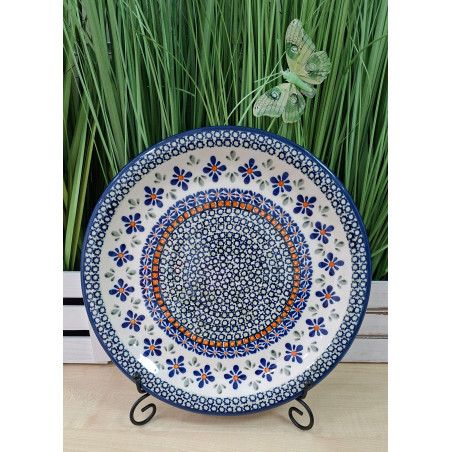 BOLESŁAWIEC TALERZ OBIADOWY PŁYTKI PÓŁMISEK OKRĄGŁY 27 CM 1014 DEK 60